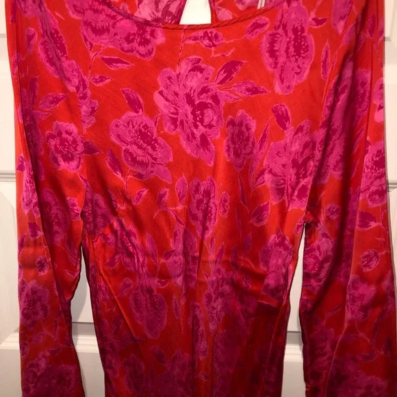 Jen’s Pirate Booty x Free People Nikki Red/Pink Mini Dress Gown sz M
